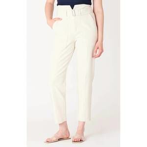 NEW DEX CLOTHING high waisted belted pant in latte